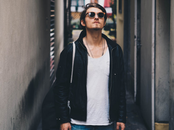 Holz Sonnenbrille Abagnale Rosenholz Model